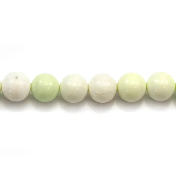 Lemon chrysoprase round 6mm x 40cm