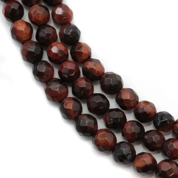 Red tiger stone round section