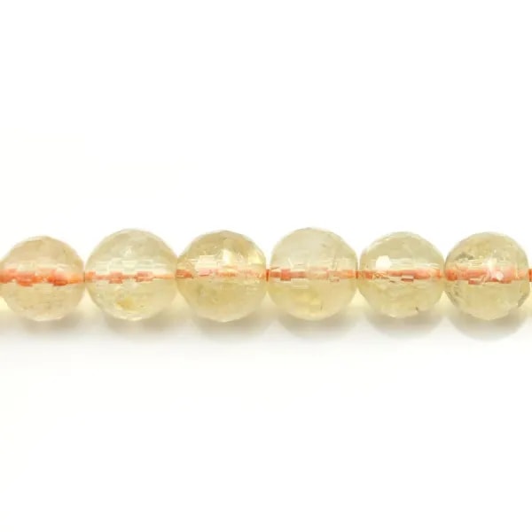 Citrine Ronde Facette