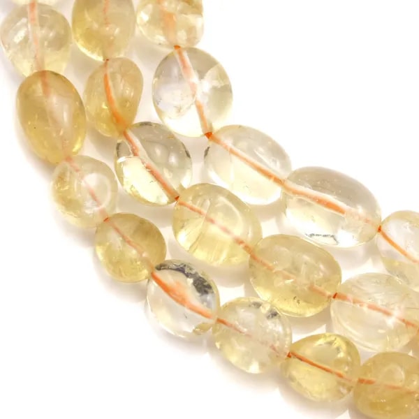Citrine baroque 11x14mm environ x 39cm