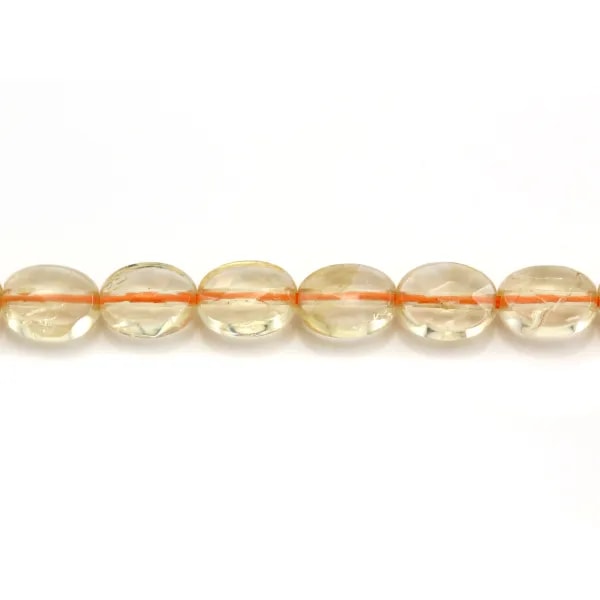 Citrine ovale facette 6x8mm x 40cm