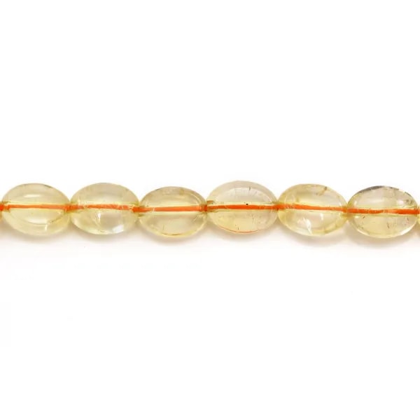 Citrine ovale 7x10mm x 4 pcs