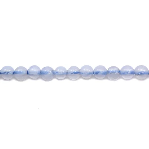 Blue Chalcedony Round 3mm x 40cm