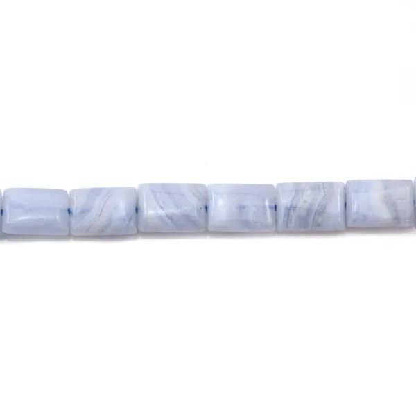 Calcédoine Rectangle 7x10mm x 4 st 
