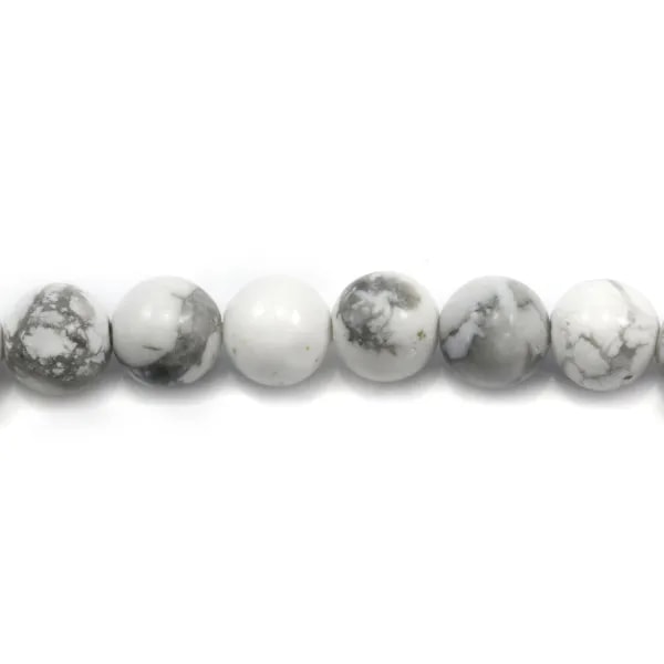 Howlite Blanche 4mm x  20 pcs
