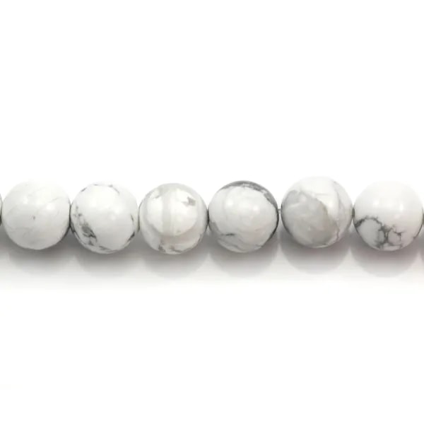Howlite Blanche 12mm x 4 pcs