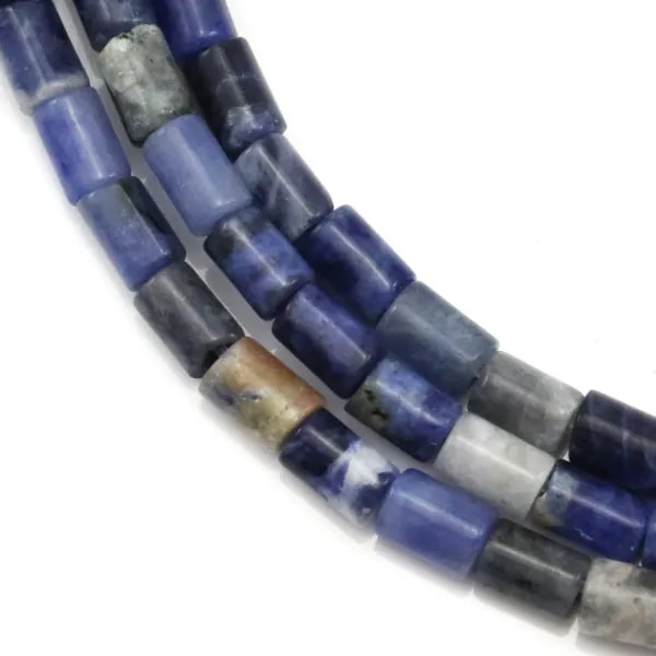 Sodalite tube 4x6mm x 40cm