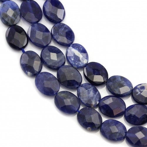 Hypersthene, en forme de oval facetté 8x10mm x 39cm