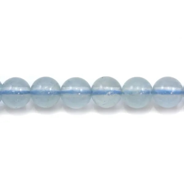 Aigue-Marine Rond 5mm x 40cm