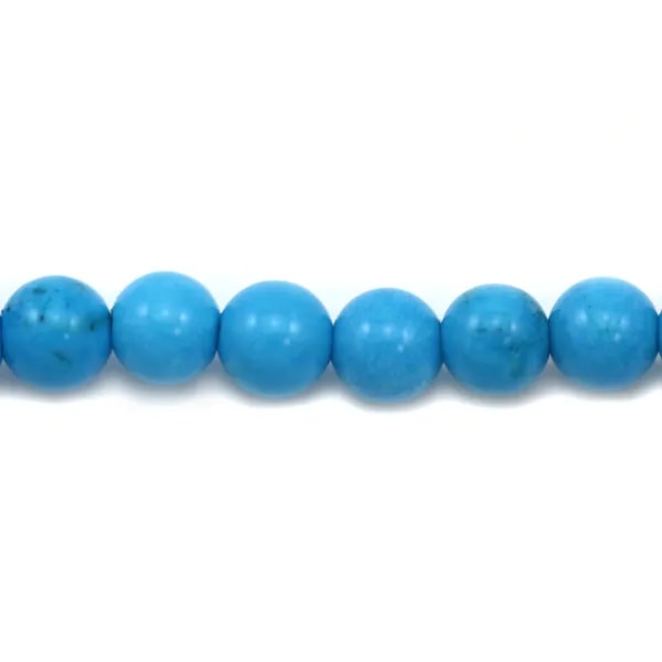 Turquoise  reconstitué  Ronde 4mm x 20 st