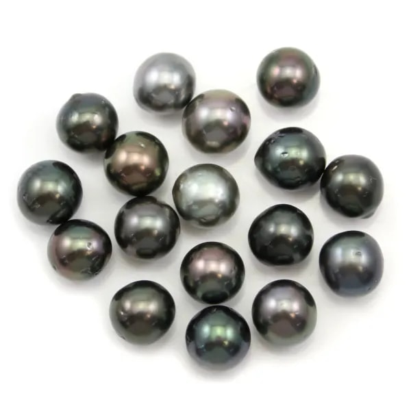 Perle de culture de Tahiti, ronde, 8-8.5mm, D x 1pc