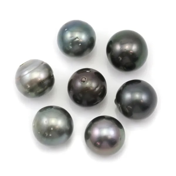 Perla cultivada de Tahití, redonda, 12-13mm, D x 1pc