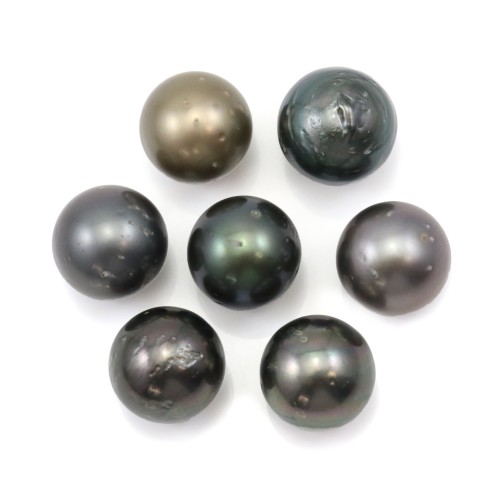 Perla cultivada de Tahití, redonda, 12-13mm, D x 1pc