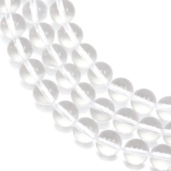 Cristal de roche Ronde 6mm x 39cm