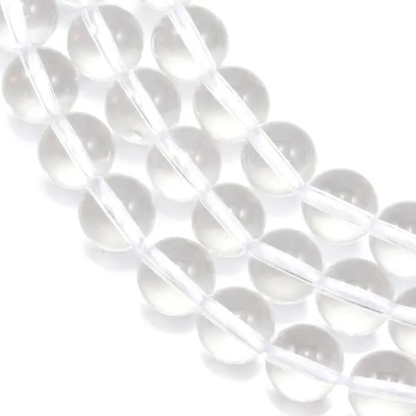 Cristal de roche Ronde 10mm x 40cm