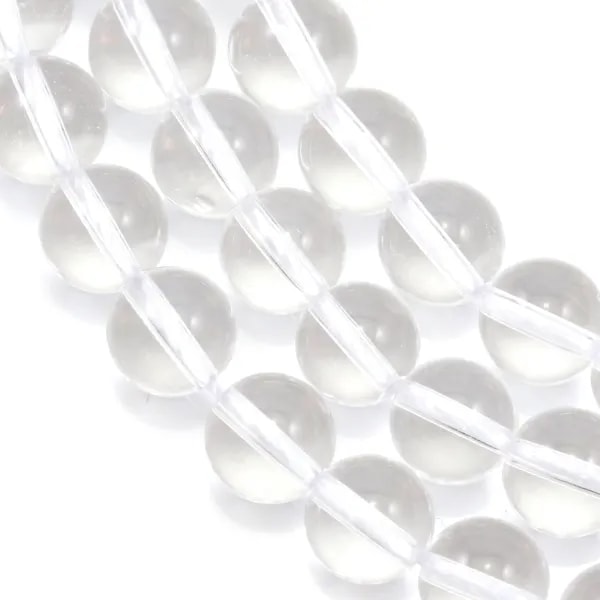 Rock Crystal Quartz Round 12mm x 40cm