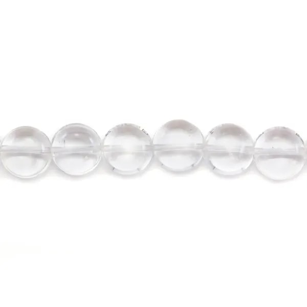 Cristal de roche Rond Plat 10mm x 4 st
