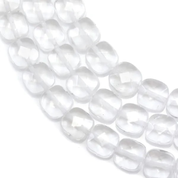 Cristal de roche Carré Facette 10mm x 40cm