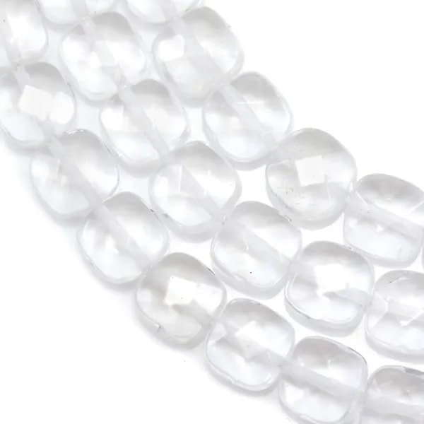 Cristal de roche Carré Facette 12mm x 40cm