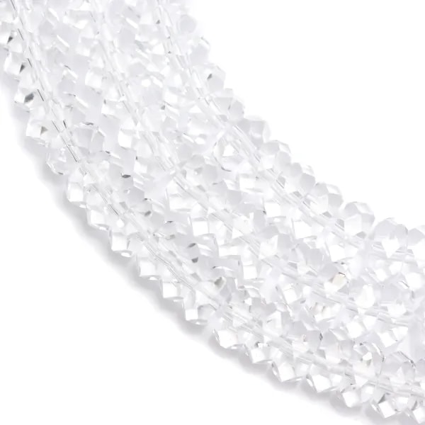 Cristal de roche Rondelle Facette