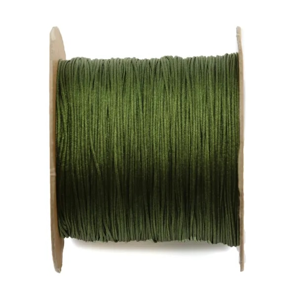 Fil polyester vert kaki foncé 0.5 mm x 5m