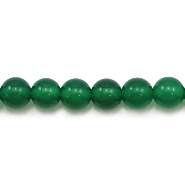Agate vert ronde 6mm x 10 st