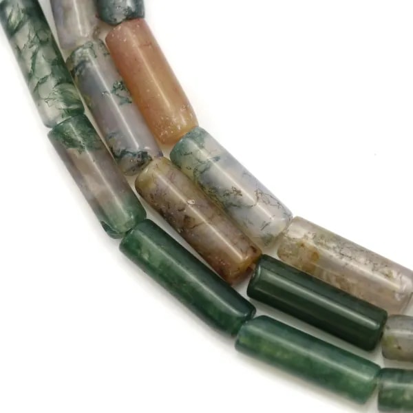 Agate mousse tube 4x13mm x 40cm