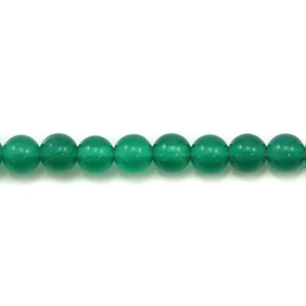 Agate vert ronde 4mm x 10 pcs