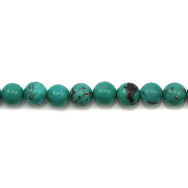 Turquoise Ronde 9mm x 38cm