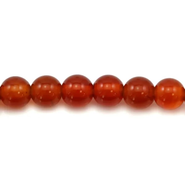Red agate round 4mm x 40cm
