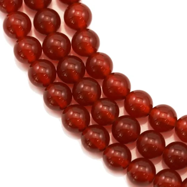 Round red agate 6mm x 40cm
