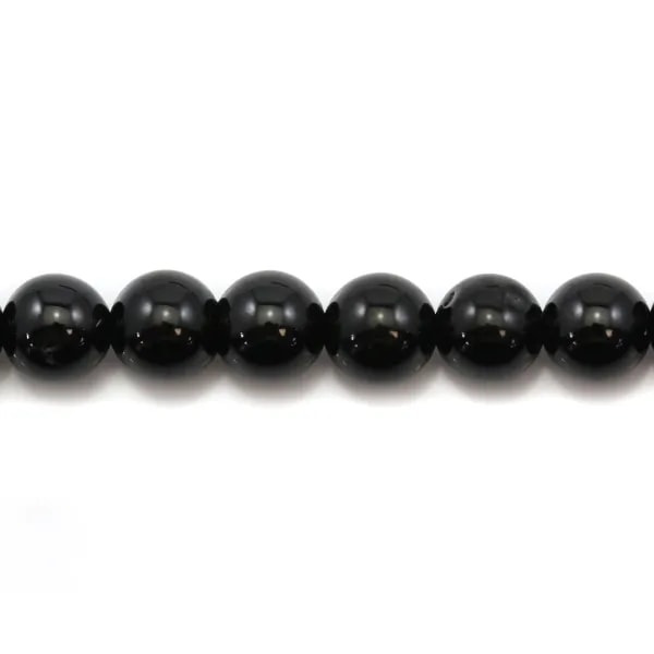 Tourmaline noire ronde 4mm x 40cm