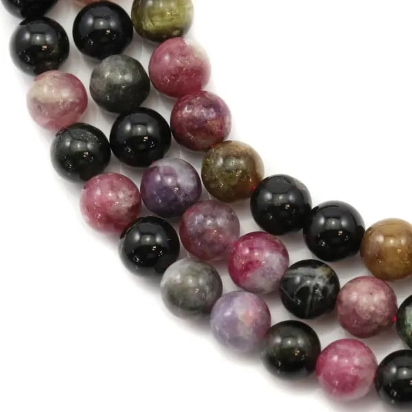 Tourmaline ronde 6-6.5mm x 40cm