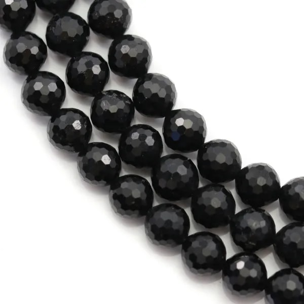 Tourmaline Noire Ronde Facette 6mm