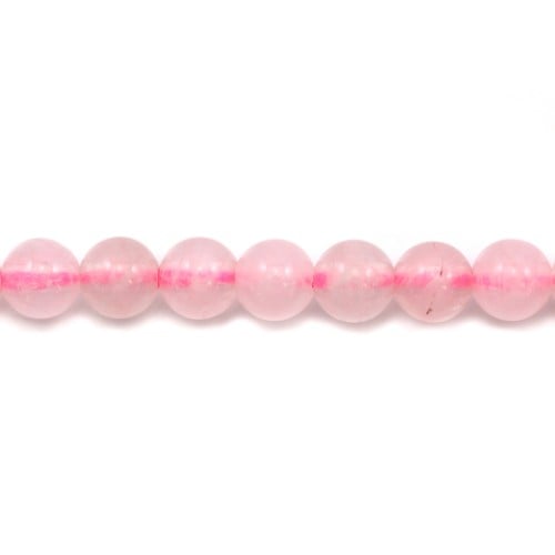 Quartz  Rose Rond 4mm x 20 st 