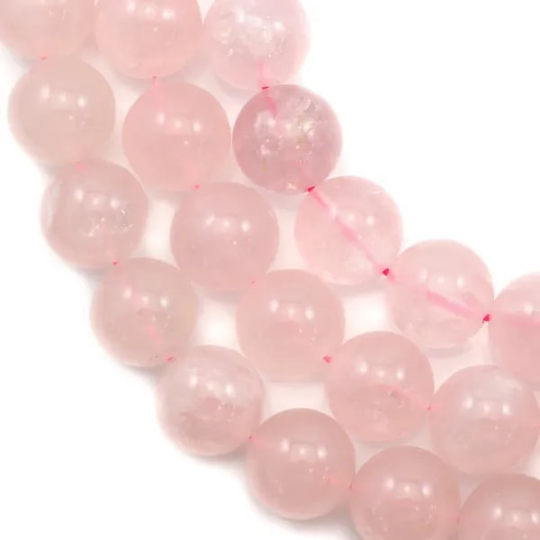 Quartz  Rose Rond 18mm x 40cm 