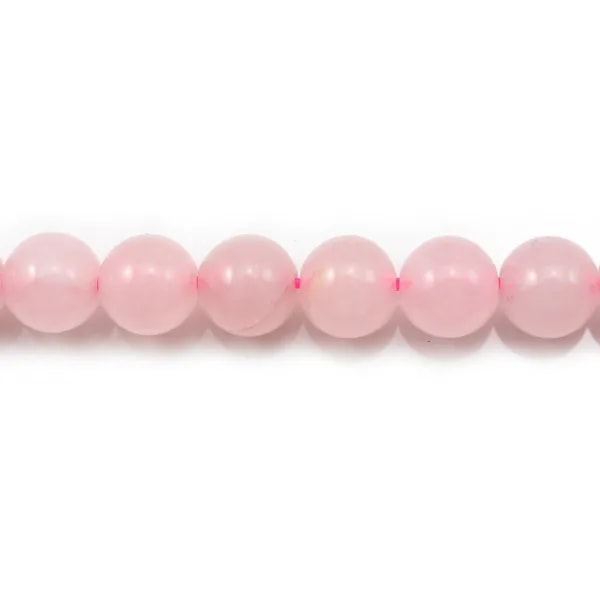 Quartz  Rose Rond 4mm x 40cm 