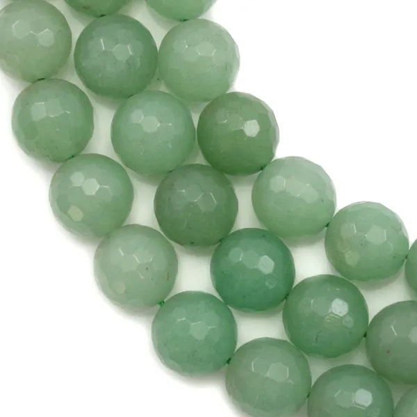 Aventurine Ronde Facette 16mm x 40cm