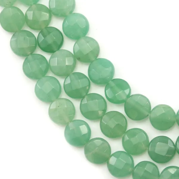 Aventurine flat round 16mm x 40cm