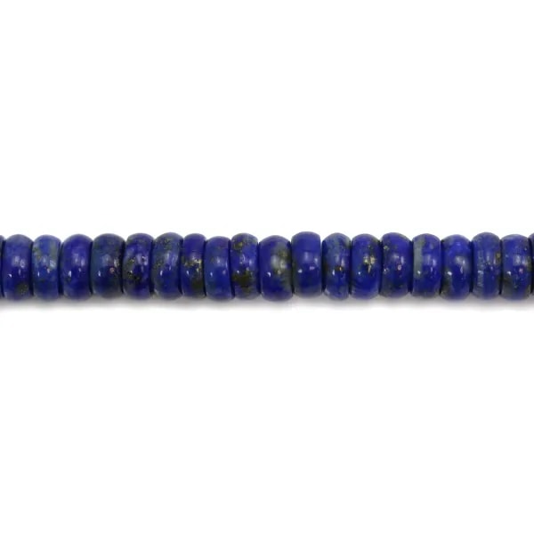 Lapis lazuli rondelle 2x6mm x 10 st