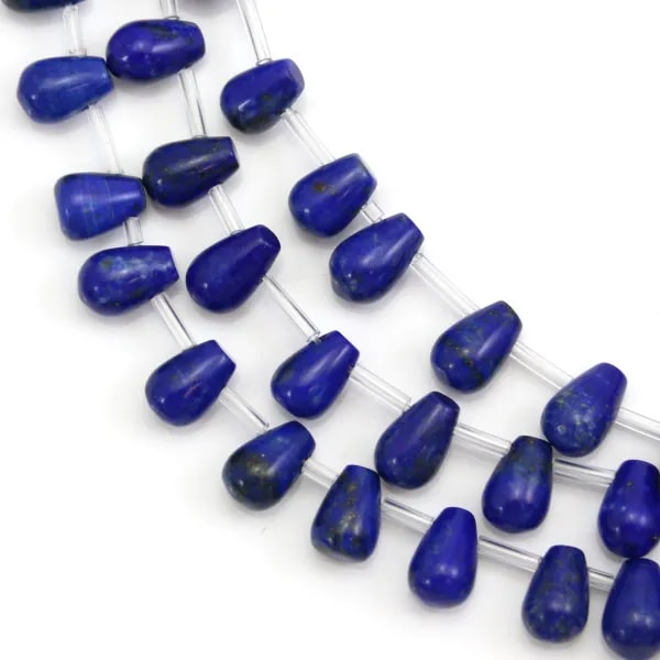 Lapis lazuli goutte 6x9mm x 40cm