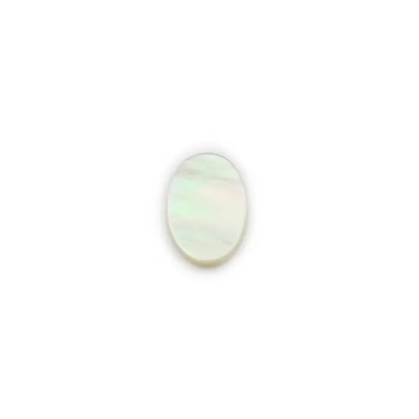 Cabochon Mãe de pérola oval plana 6x8mm x 2pcs