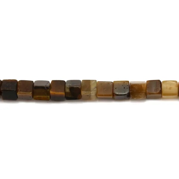 Oeil de tigre tube 4x13mm x 10pcs