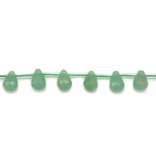 Aventurine cœur plat 10.5mm x 40cm