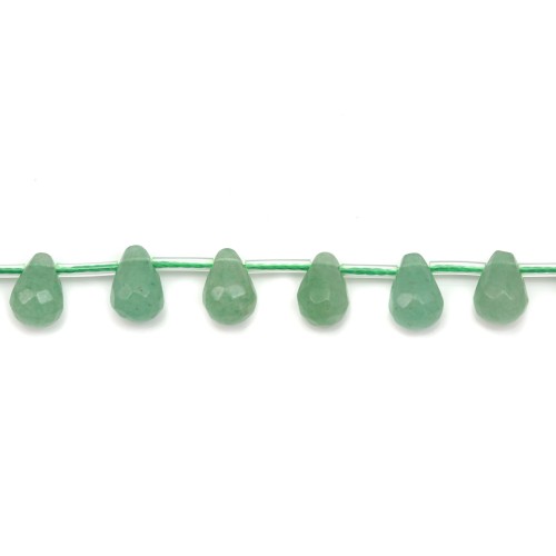 Aventurine cœur plat 10.5mm x 40cm