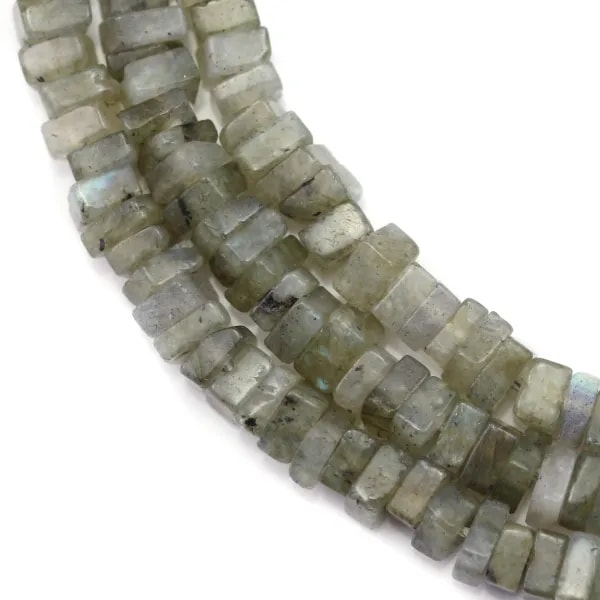 Labradorite, square roundel shape, 2.5x4.5mm x 40cm