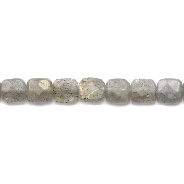 Labradorite carré facette 6mm x 40cm