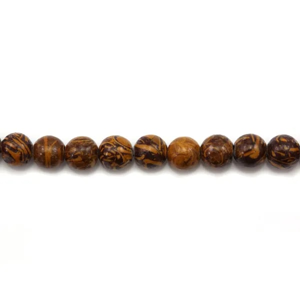 Jaspe peau d'éléphant ronde 6mm x 20pcs