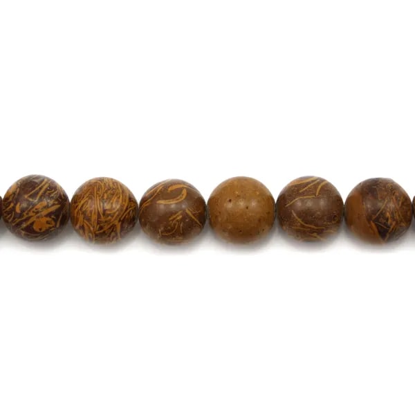 Jaspe peau d'éléphant ronde 10mm x 10pcs