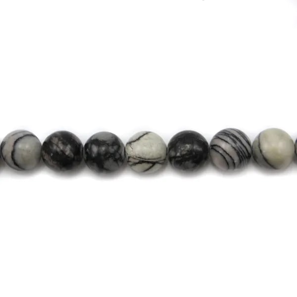Picasso jasper mat round 10mm x 10pcs